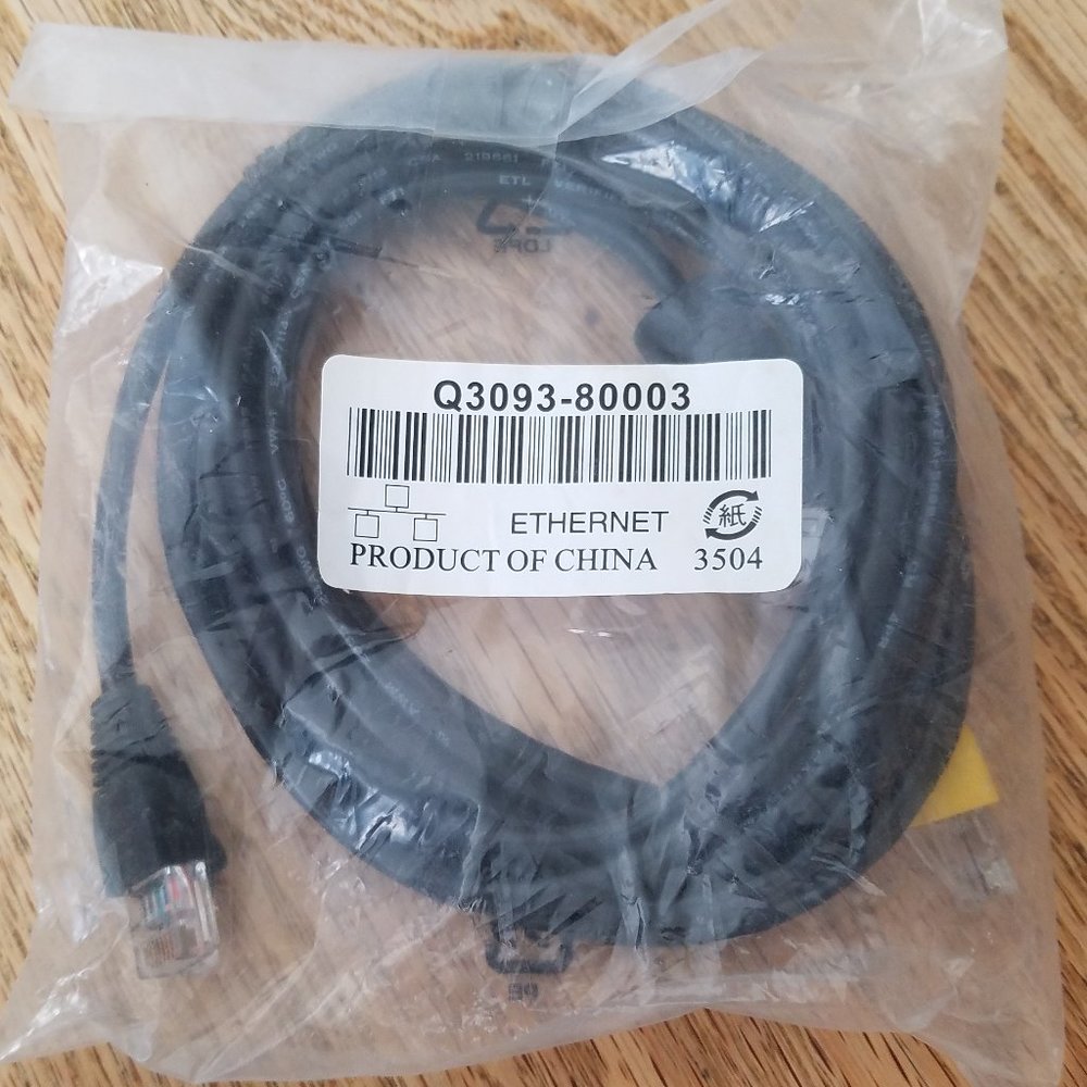 HP Q3093-80003 ETHERNET PRINTER CABLE-NEW, Original Package